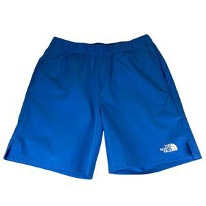 The North Face Wonder Shorts Blue Unlined Elastic Drawstring Shorts Men's Small